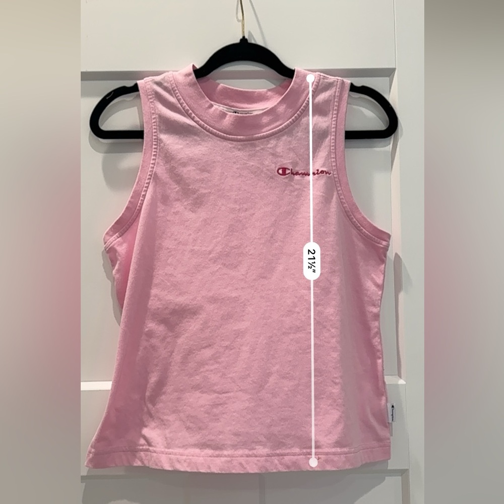 Champion | Womens Light Pink Sleeveless Tank Top- Small - Picture 3 of 6
